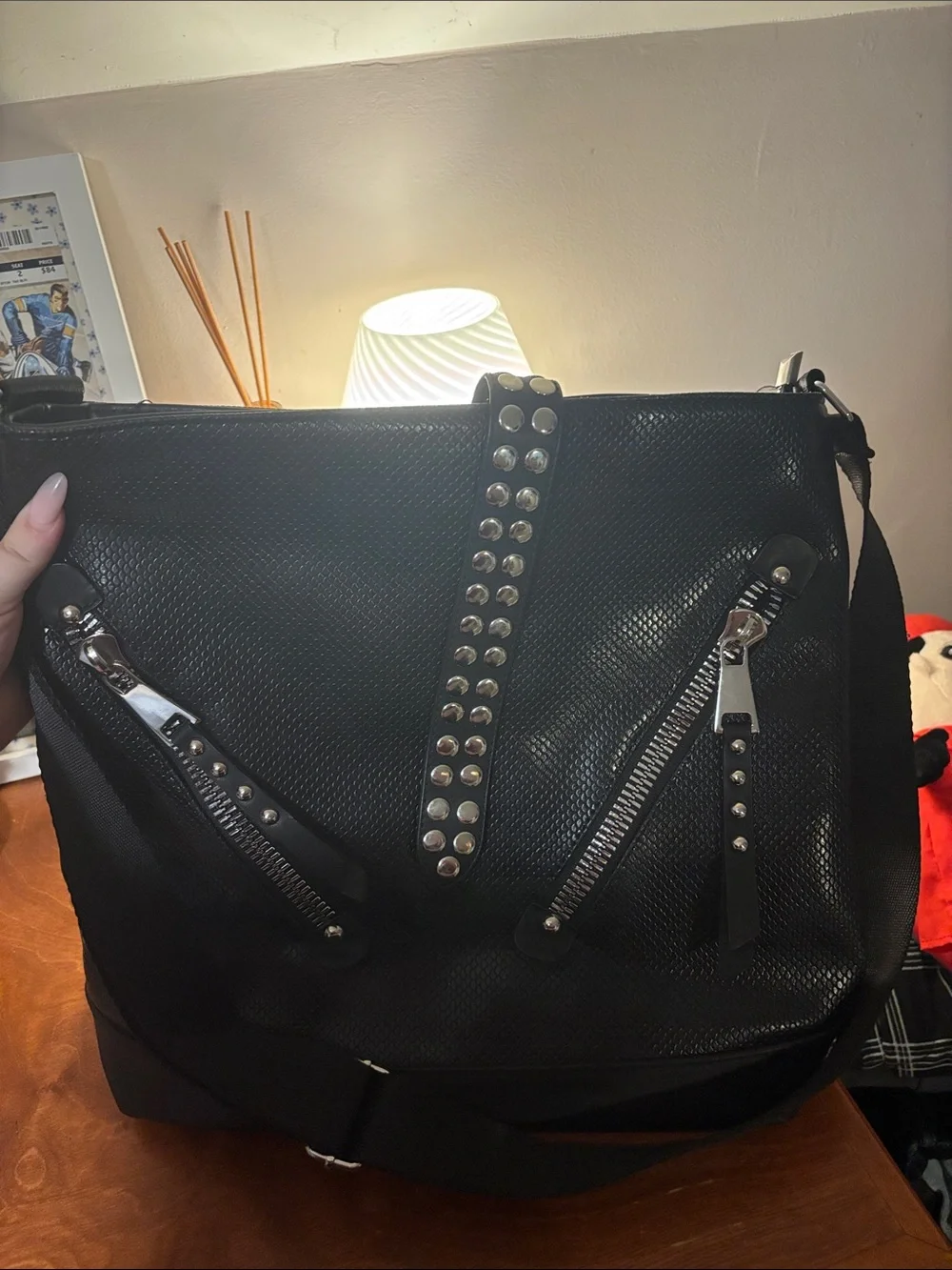 Foxblood black tote